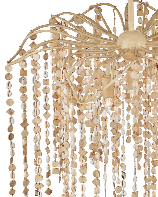 Kealia 7-Light Medium Pendant in Natural / Coco Cream