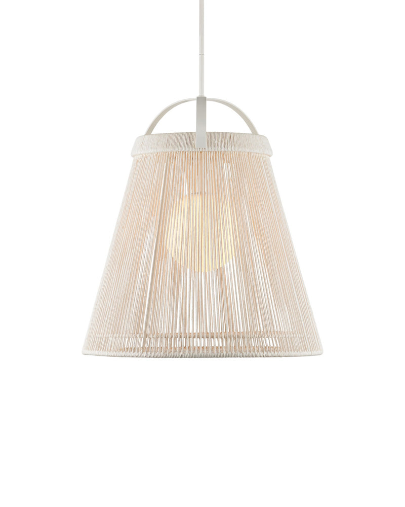 Parnell Medium Pendant in White / Frosted White / Gesso White