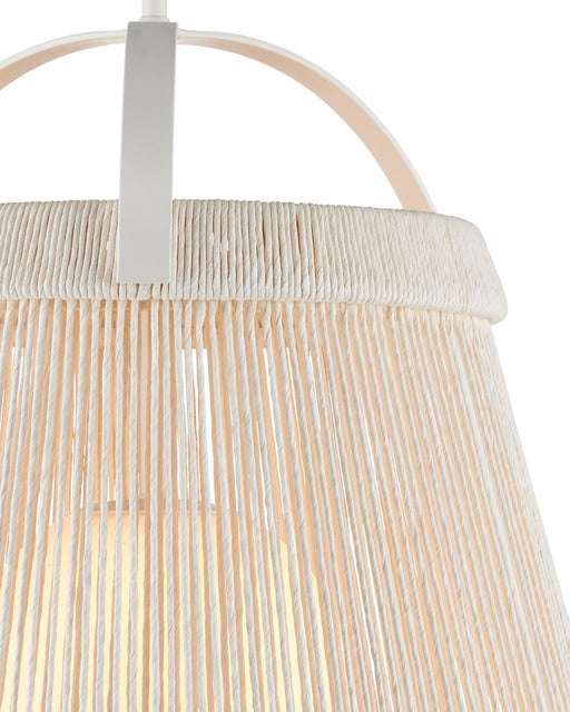 Parnell Medium Pendant in White / Frosted White / Gesso White