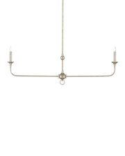 Nottaway 2-Light Linear Chandelier in Champagne