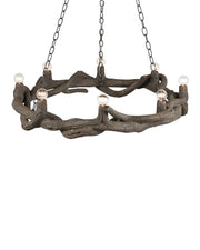 Dunmore 8-Light Chandelier in Charbon de Bois