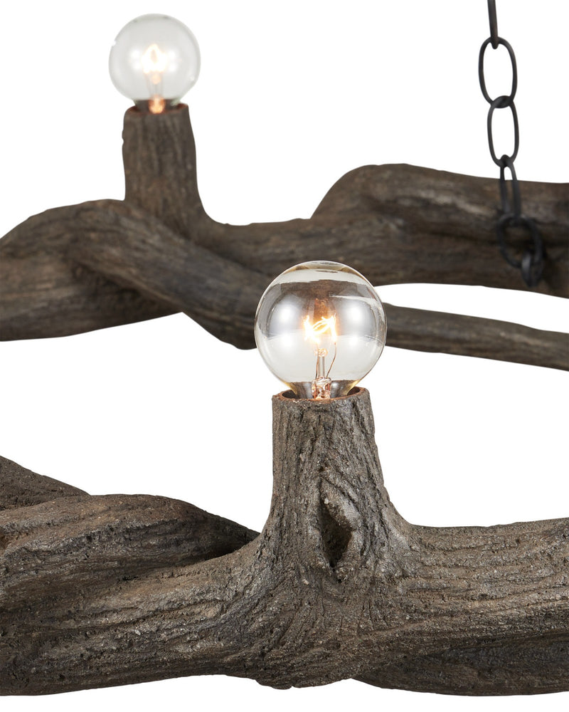 Dunmore 8-Light Chandelier in Charbon de Bois