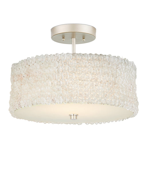 Florecitas Semi-Flush Mount in Clear / Nickel