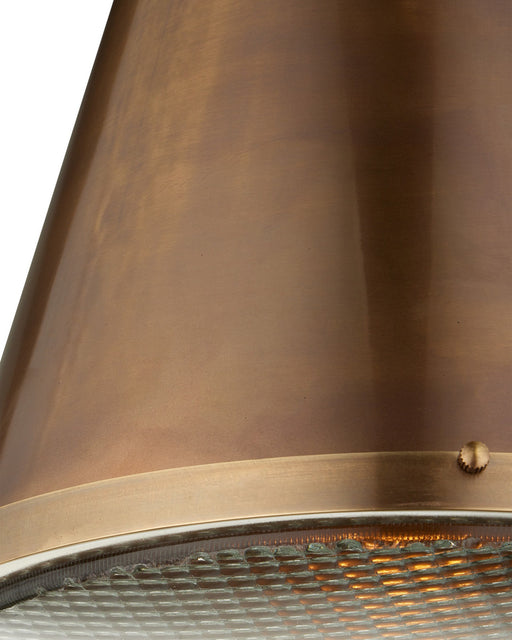 Seafarer Pendant in Antique Brass / Clear