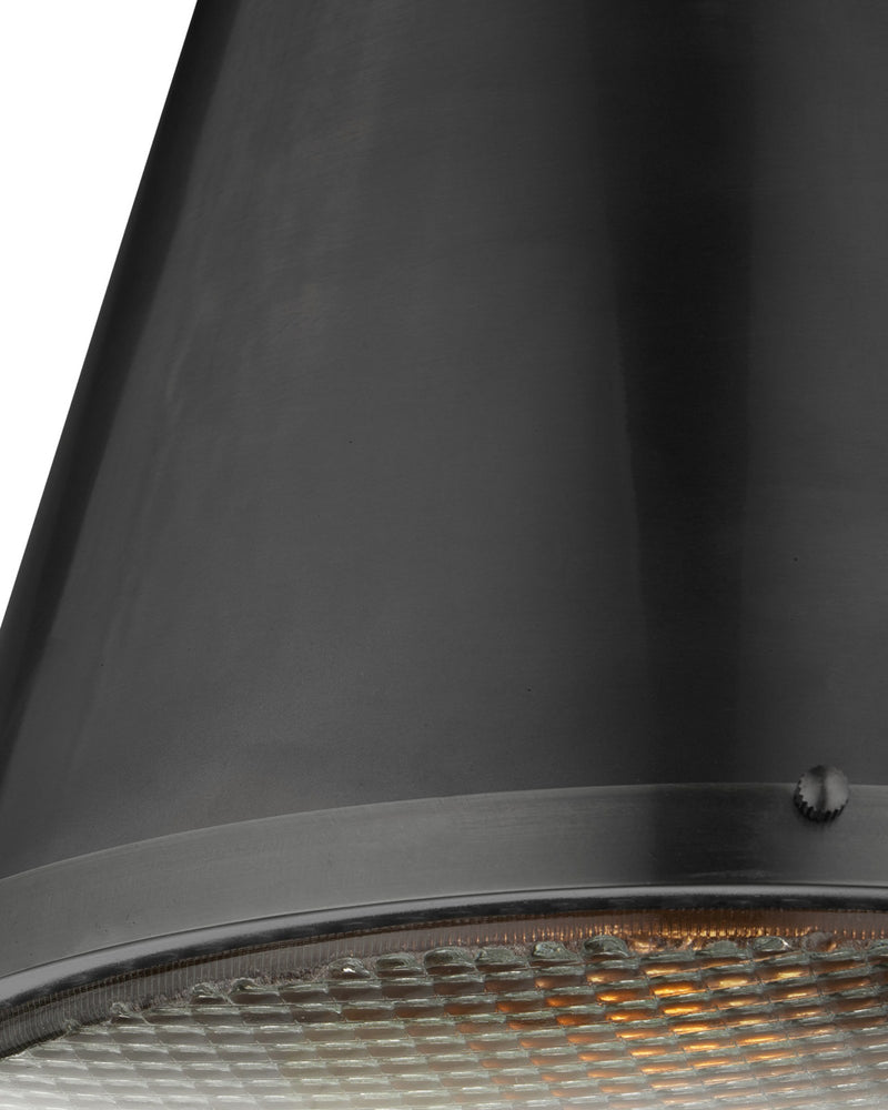 Seafarer Pendant in Matte Black / Clear