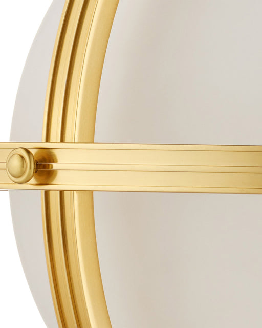 Astral Pendant in White / Brass