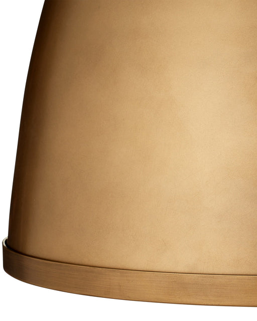 Cupola Large Pendant in Antique Brass / White