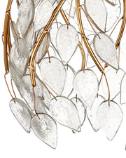 Banyan 7-Light Round Multi-Drop Pendant in Antique Brass / Clear / Silver