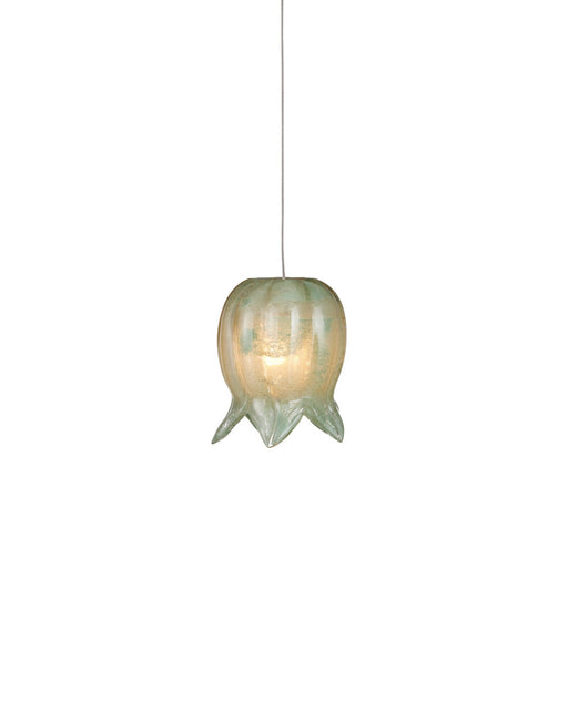 Polpo 1-Light Round Multi-Drop Pendant in Green / Silver