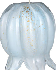 Polpo 15-Light Round Multi-Drop Pendant in Blue / Silver