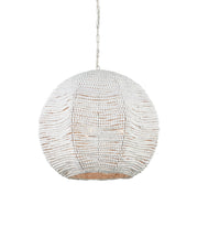 Octavia 3-Light Large Pendant in Whitewash / White