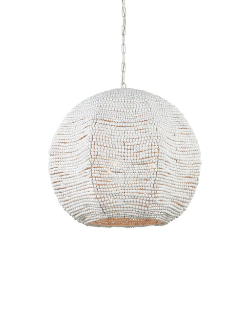 Octavia 3-Light Large Pendant in Whitewash / White