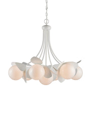 Effloresce 7-Light Chandelier in Gesso White / White