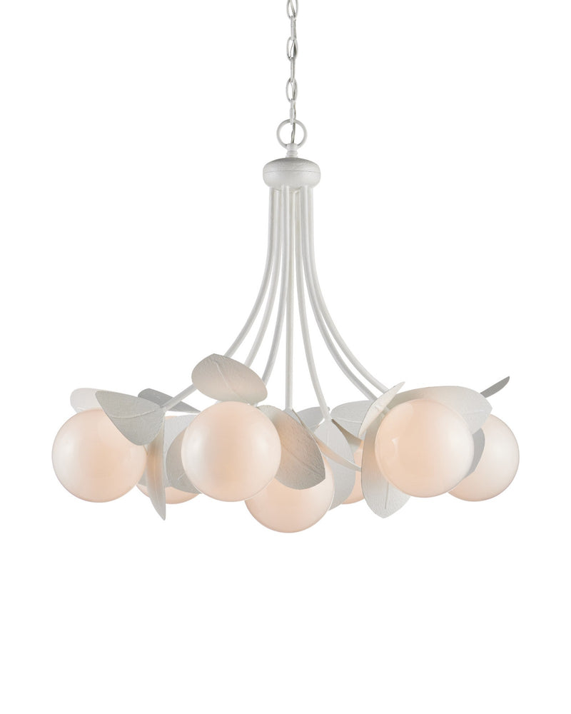 Effloresce 7-Light Chandelier in Gesso White / White