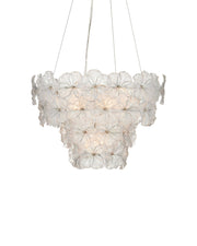 Mallow 5-Light Medium Tiered Pendant in Clear / Champagne