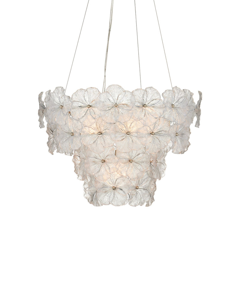 Mallow 5-Light Medium Tiered Pendant in Clear / Champagne
