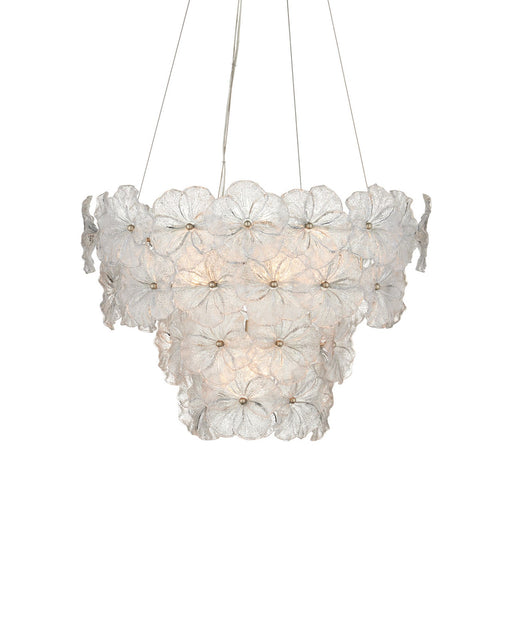 Mallow 5-Light Medium Tiered Pendant in Clear / Champagne