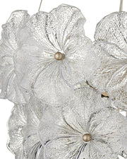 Mallow 3-Light Small Round Pendant in Clear / Champagne