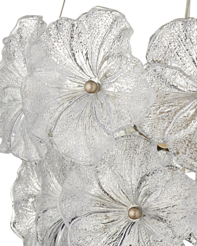 Mallow 3-Light Small Round Pendant in Clear / Champagne