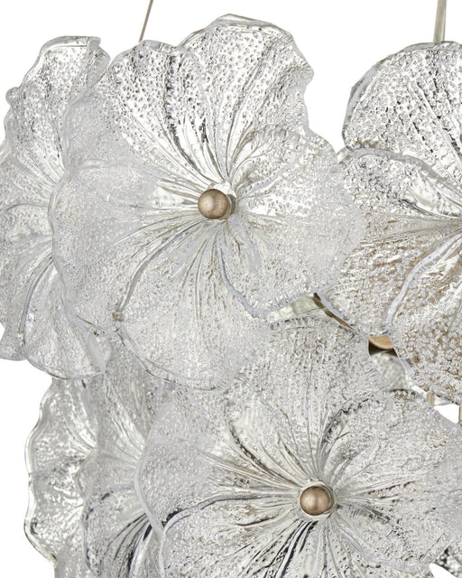 Mallow 3-Light Small Round Pendant in Clear / Champagne