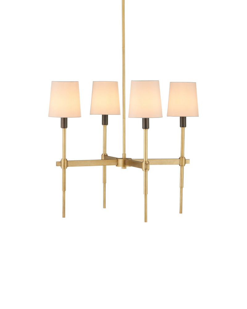 Grigsby 4-Light Chandelier in Antique Brass / Bronze