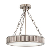 Middlebury 3-Light Round Pendant in Historic Nickel