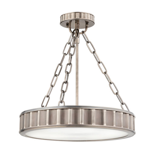 Middlebury 3-Light Round Pendant in Historic Nickel