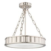 Middlebury 3-Light Round Pendant in Polished Nickel