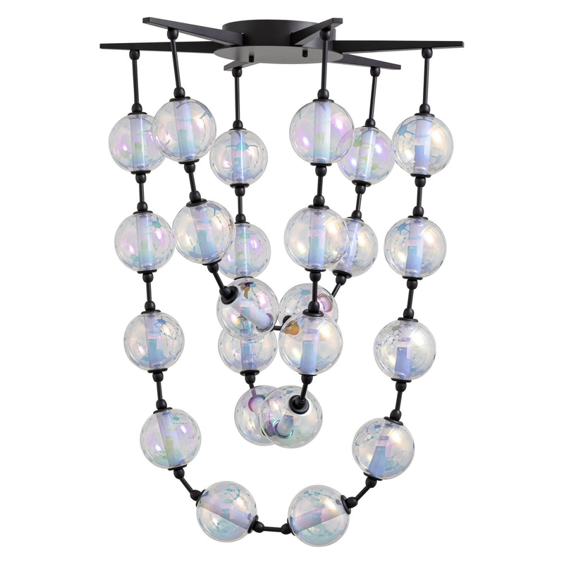 Pearla 35" LED Pendant in Matte Black