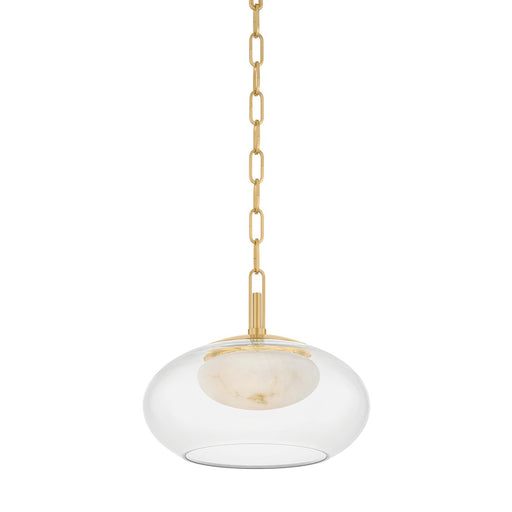 Moore Small Pendant in Aged Brass