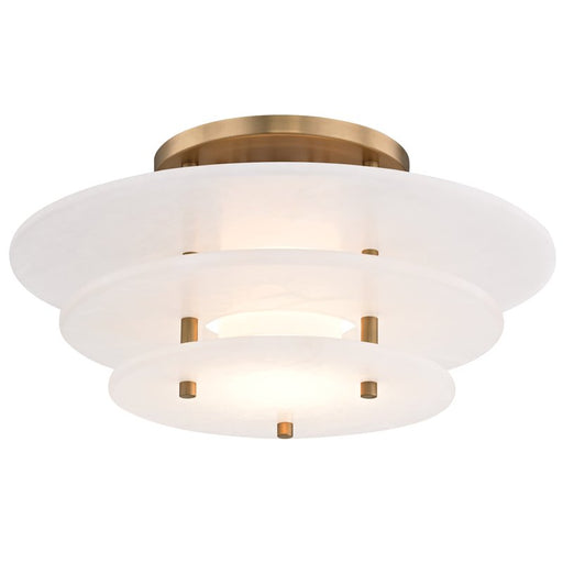 Gatsby Semi-Flush Mount in Aged Brass