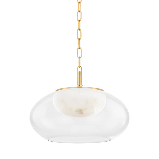 Moore Large Pendant in Aged Brass