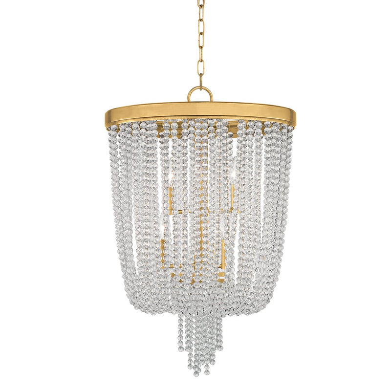 Royalton 6-Light Pendant in Aged Brass