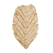 Banana Leaf 2-Light 17.2" Wall Sconce with Seagrass in French Gold/Natural Seagrass