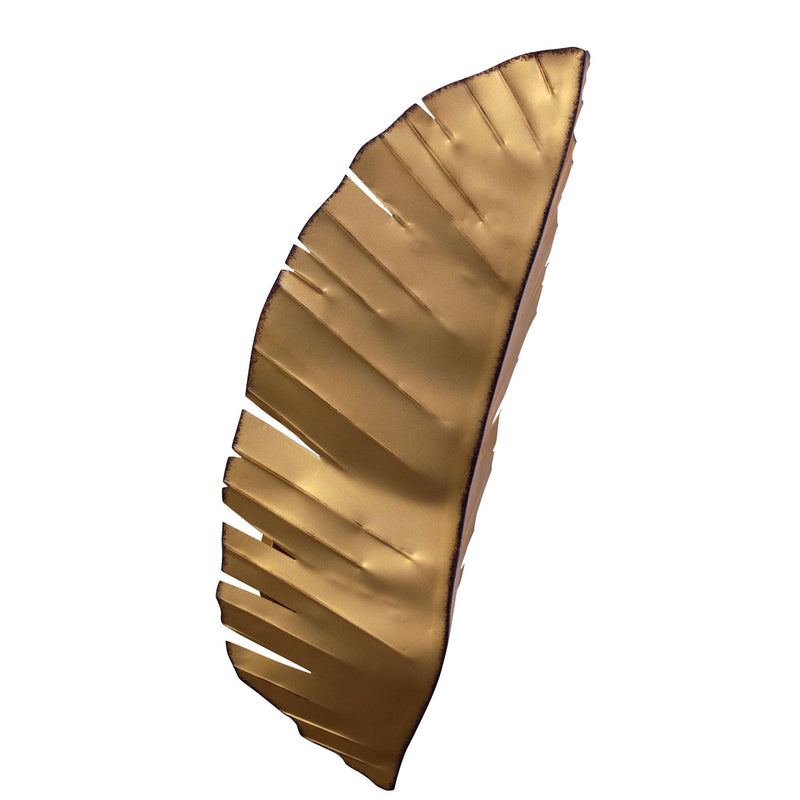 Banana Leaf 3-Light 26" Wall Sconce in Gold