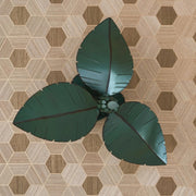 Banana Leaf 3-Light 24" Semi-Flush Mount in Banana Leaf
