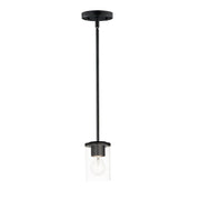 Corona 1 Light Mini Pendant in Black