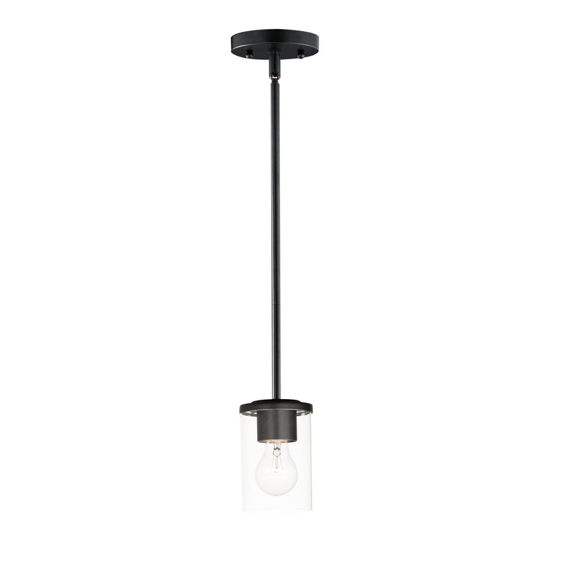 Corona 1 Light Mini Pendant in Black