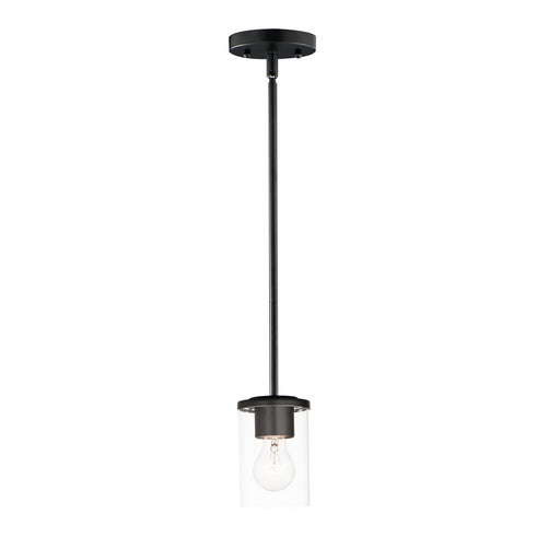 Corona 1 Light Mini Pendant in Black
