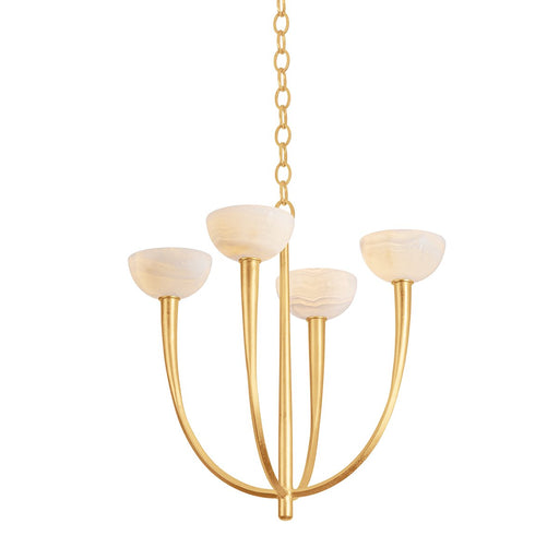 Maywood 4-Light Chandelier in Vintage Gold Leaf