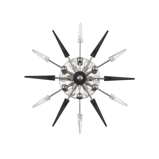 Sparta 6-Light Wall Sconce in Polished Nickel