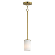 Lateral Mini Pendant in Satin Brass