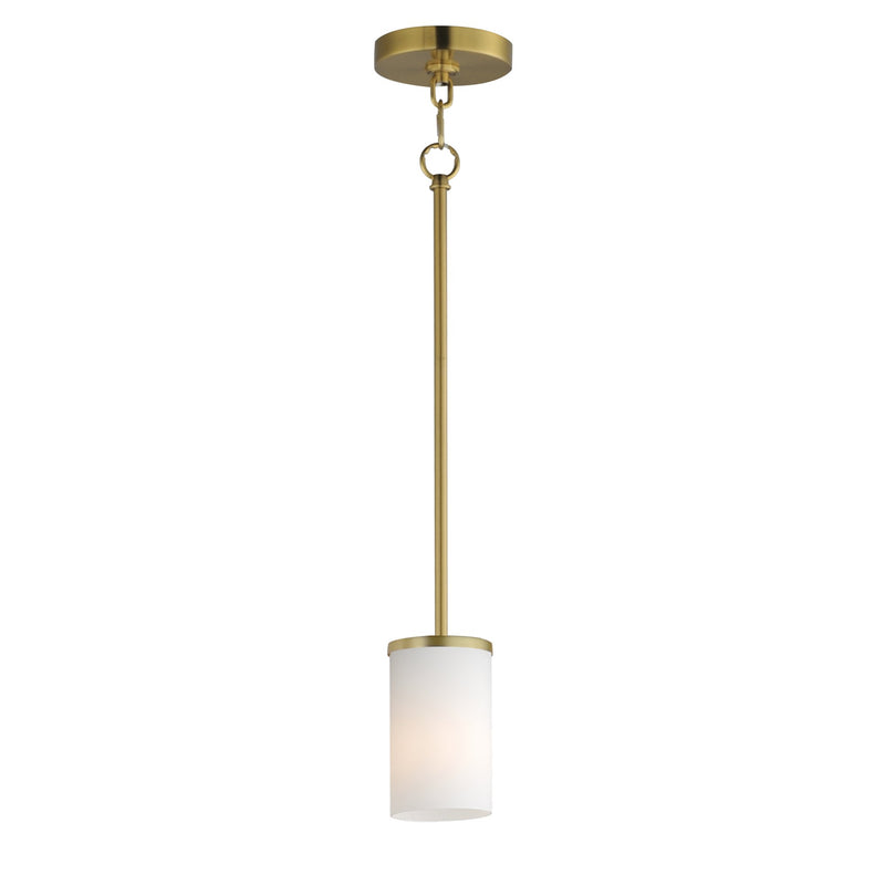 Lateral Mini Pendant in Satin Brass