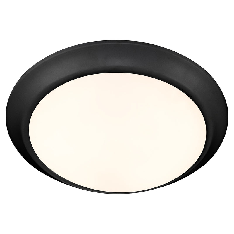 10" Wet Location LED Disk Light in Matte Black
