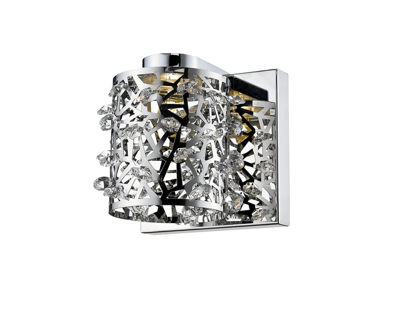 Fortuna 1 Light 4.72" Wall Sconce in Chrome