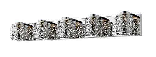 Fortuna 5 Light 36.22" Vanity in Chrome