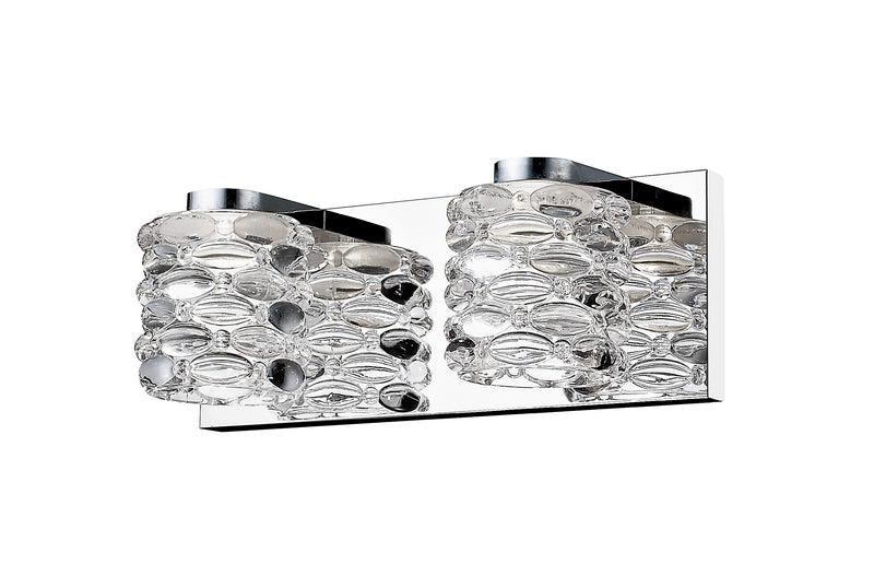 Dawson 2 Light 12.6" Vanity in Chrome