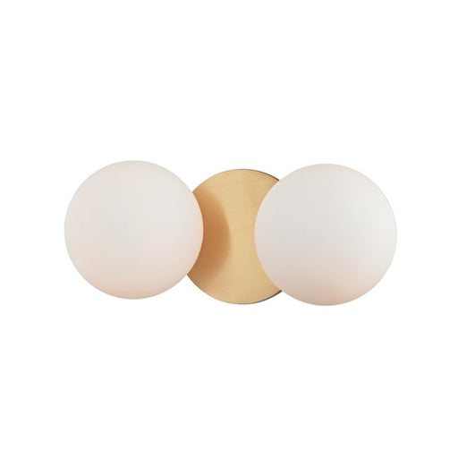 Baird 2-Light Bath Vanity Light in Aged Brass