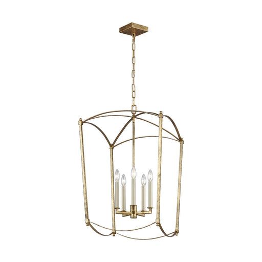 Thayer 19" 5-Light Chandelier in Antique Gild