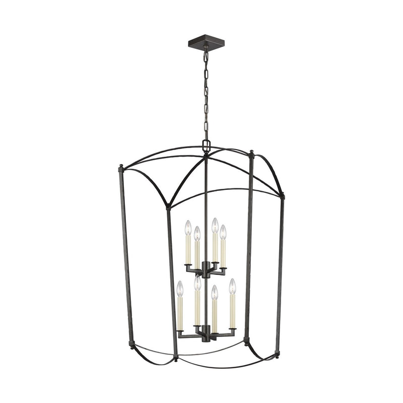 Thayer 8-Light Chandelier in Smith Steel
